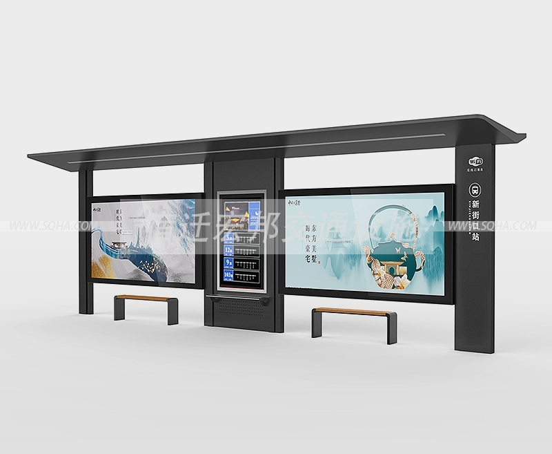 形態(tài)萬千的候車亭款式,宿遷宏邦精心制作配圖二